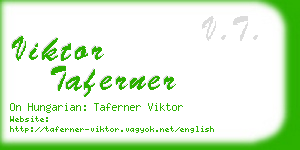 viktor taferner business card